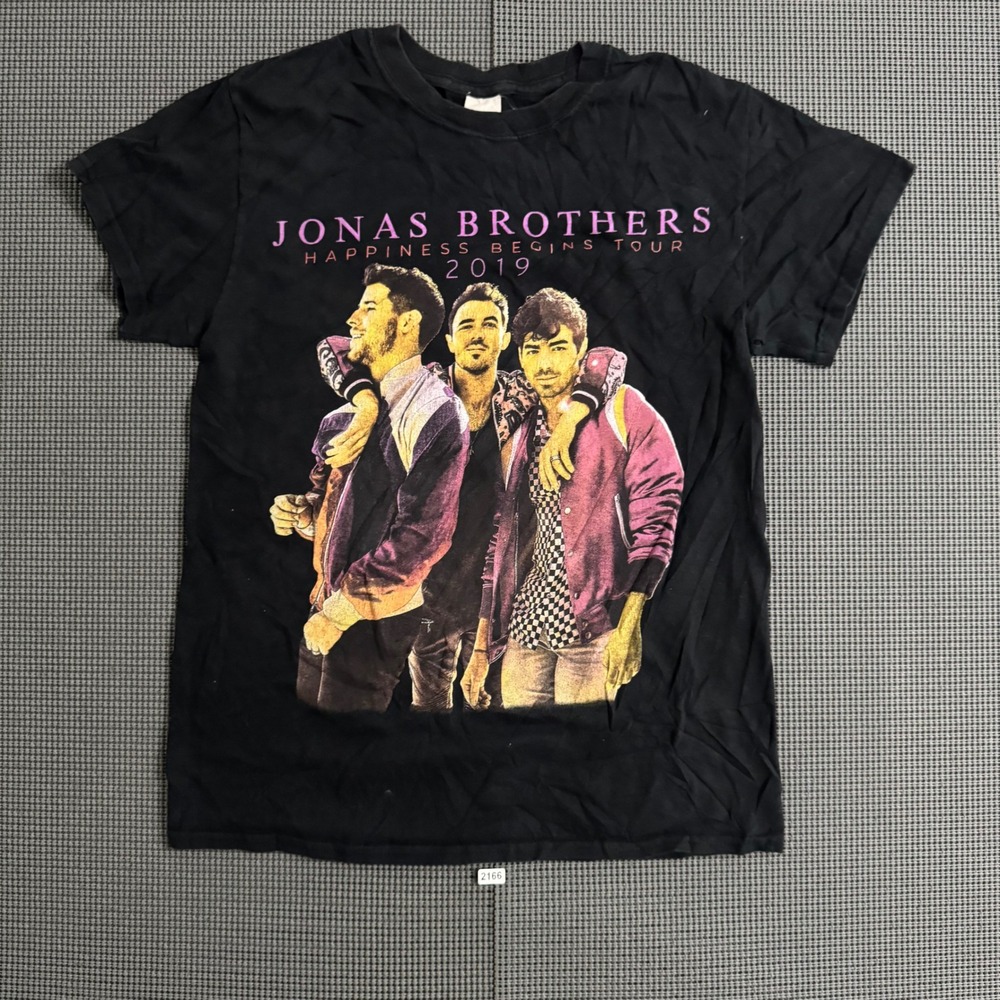 Jonas Brothers Happiness Begins Tour 2019 T-Shirt Black Small Bebe Rexha Concert